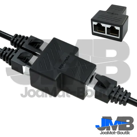 Adaptateur RJ45 3 ports — Diviseur réseau 1 entrée vers 2 sorties