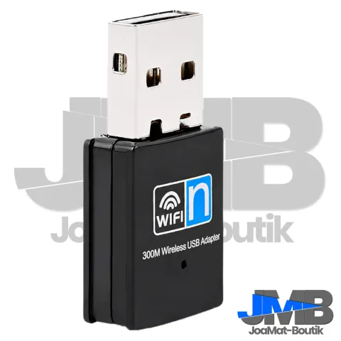 Cle USB WiFi  300Mbps + Récepteur Sans Fil pour PC et Bureau